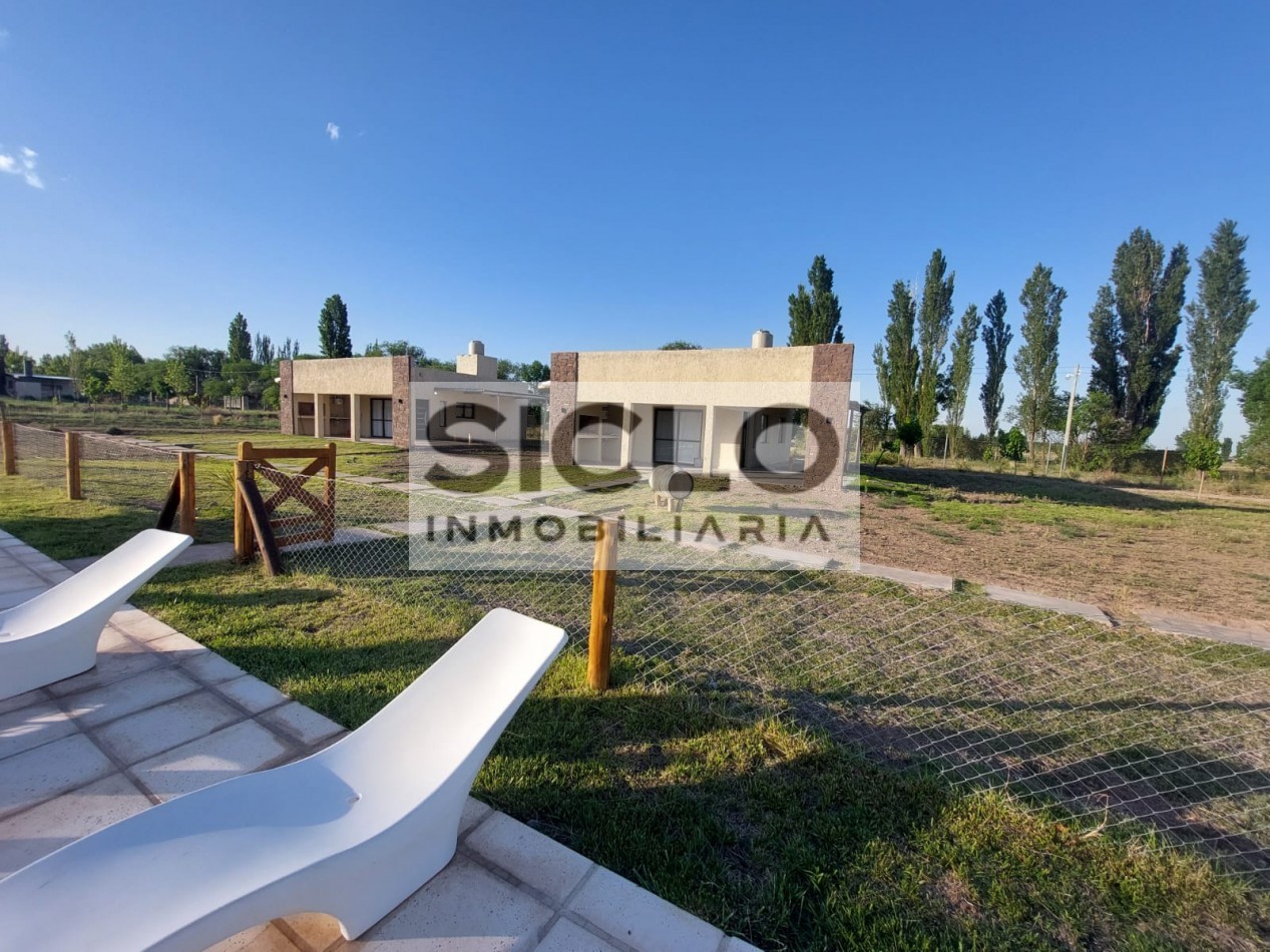SE VENDE COMPLEJO DE CABAÑAS NUEVAS EN 5HAS. SAN RAFAEL MENDOZA  