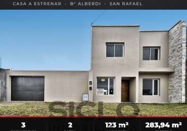 Casa a Estrenar, en Barrio Alberdi, San Rafael